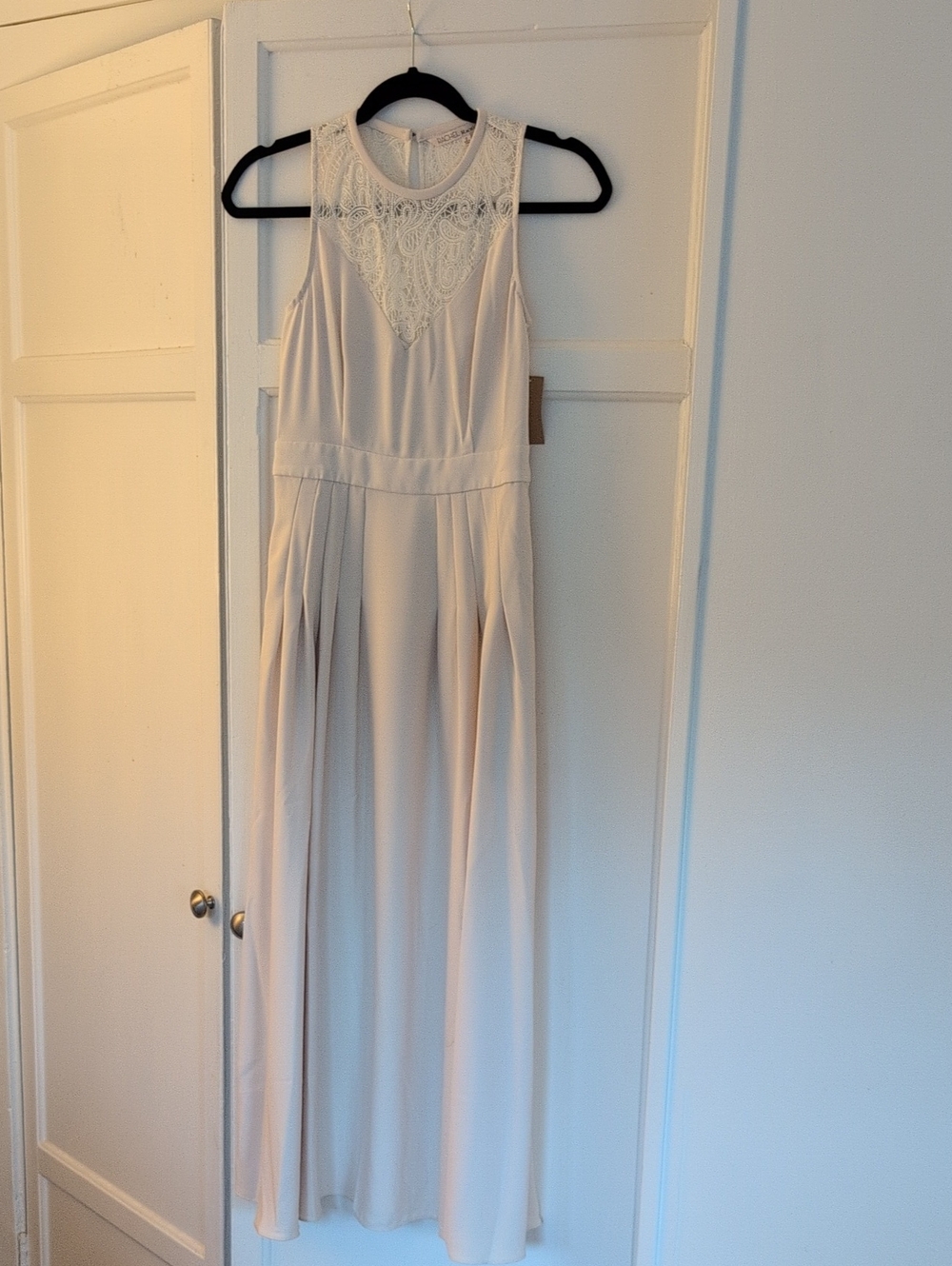 RACHEL Rachel Roy Lace Yoke Ivory Wedding Dress